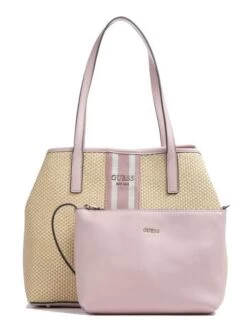 GUESS VIKKY Intrecciata Borsa A Spalla -Borse Sconto guess vikky intrecciata borsa a spalla rose 190231723134 2