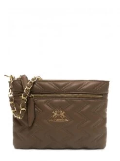 LA MARTINA ANGELINA Tracollina Piatta -Borse Sconto la martina angelina tracollina piatta taupe 8058969969083 3