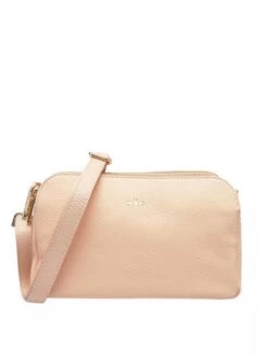 LESAC BORSETTA A TRACOLLA In Pelle Dollaro -Borse Sconto lesac borsetta a tracolla in pelle dollaro magnolia 4