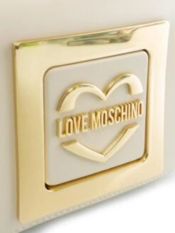 LOVE MOSCHINO BIG LOCK Borsa A Spalla, Con Tracolla -Borse Sconto love moschino big lock borsa a spalla con tracolla ecru 8059022746771 3