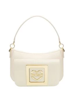 LOVE MOSCHINO BIG LOCK Borsa A Spalla, Con Tracolla -Borse Sconto love moschino big lock borsa a spalla con tracolla ecru 8059022746771 4