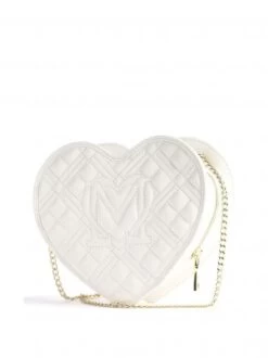 LOVE MOSCHINO Borsa A Cuore Con Tracolla Catena -Borse Sconto love moschino borsa a cuore con tracolla catena bianco 8051042318983 2
