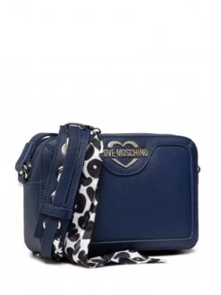 LOVE MOSCHINO Camera Bag Con Foulard -Borse Sconto love moschino camera bag con foulard navy 8051042282789 6