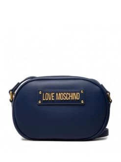 LOVE MOSCHINO FUR SCARF Camera Bag A Tracolla -Borse Sconto love moschino fur scarf camera bag a tracolla navy 8051042675659 6