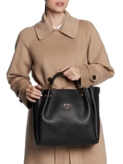 LOVE MOSCHINO HEART LOGO Borsa A Mano, Con Tracolla -Borse Sconto love moschino heart logo borsa a mano con tracolla nero 8059965238371 3