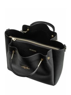 LOVE MOSCHINO HEART LOGO Borsa A Mano, Con Tracolla -Borse Sconto love moschino heart logo borsa a mano con tracolla nero 8059965238371 4