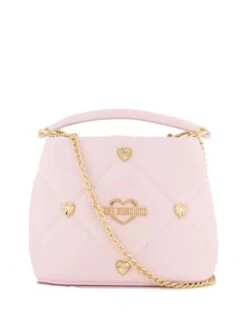 LOVE MOSCHINO HEART Mini Bag A Spalla / A Tracolla -Borse Sconto love moschino heart mini bag a spalla a tracolla cipria 8059965236452 2