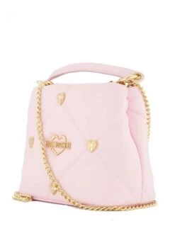 LOVE MOSCHINO HEART Mini Bag A Spalla / A Tracolla -Borse Sconto love moschino heart mini bag a spalla a tracolla cipria 8059965236452 3