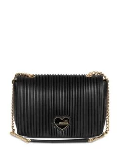LOVE MOSCHINO HEART PLEATED Borsa A Tracolla