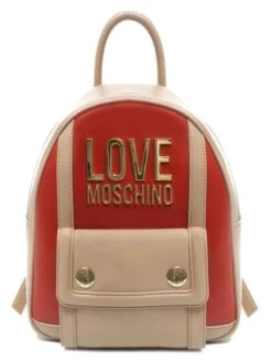 LOVE MOSCHINO LOGO LETTERING Zainetto -Borse Sconto love moschino logo lettering zainetto rosso 8054400008144 3