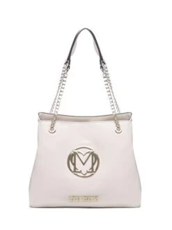 LOVE MOSCHINO LOGO METAL Borsa A Spalla 8 LOVE MOSCHINO LOGO METAL Borsa A Spalla -Borse Sconto love moschino logo metal borsa a spalla avorio 8059965233499 2