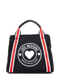 LOVE MOSCHINO MADE WITH LOVE Borsa In Canvas Con Tracolla 10 LOVE MOSCHINO MADE WITH LOVE Borsa In Canvas Con Tracolla -Borse Sconto love moschino made with love borsa in canvas con tracolla nero 8054400006881 3