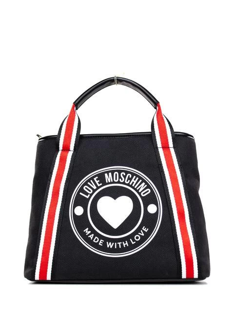 LOVE MOSCHINO MADE WITH LOVE Borsa In Canvas Con Tracolla 6 LOVE MOSCHINO MADE WITH LOVE Borsa In Canvas Con Tracolla - immagine 4