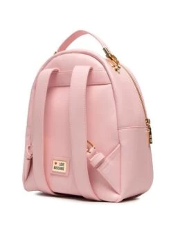 LOVE MOSCHINO METALLIC LOGO Zaino Tondo 13 LOVE MOSCHINO METALLIC LOGO Zaino Tondo -Borse Sconto love moschino metallic logo zaino tondo rosa 8054400225459 5