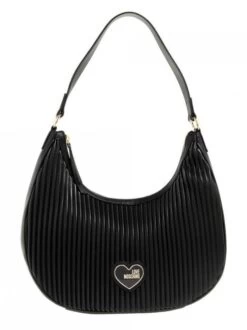 LOVE MOSCHINO PLEATED Borsa Sacca A Spalla -Borse Sconto love moschino pleated borsa sacca a spalla nero 8059965744995 3