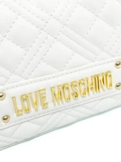 LOVE MOSCHINO QUILTED Borsa A Spalla, Con Tracolla -Borse Sconto love moschino quilted borsa a spalla con tracolla offwhite 8059022744227 3