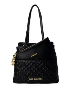 LOVE MOSCHINO QUILTED Borsa A Spalla -Borse Sconto love moschino quilted borsa a spalla nero 8059965233031 3