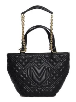 LOVE MOSCHINO QUILTED Borsa Doppio Manico -Borse Sconto love moschino quilted borsa doppio manico nero 8051578508827 2