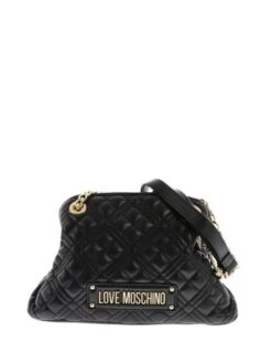 LOVE MOSCHINO QUILTED CHAIN Borsetta A Tracolla -Borse Sconto love moschino quilted chain borsetta a tracolla nero 8059965244808 3