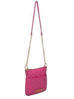 LOVE MOSCHINO QUILTED CHAIN Mini Bag A Tracolla -Borse Sconto love moschino quilted chain mini bag a tracolla fuxia 8059965767086 3
