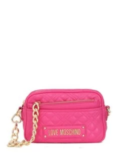 LOVE MOSCHINO QUILTED LOGO Mini Bag A Tracolla -Borse Sconto love moschino quilted logo mini bag a tracolla fuxia 8059965232980 3