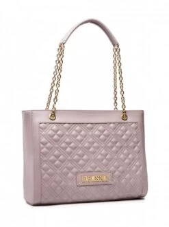 LOVE MOSCHINO QUILTED Shopping Bag Charm -Borse Sconto love moschino quilted shopping bag charm grigio 8051578975469 5