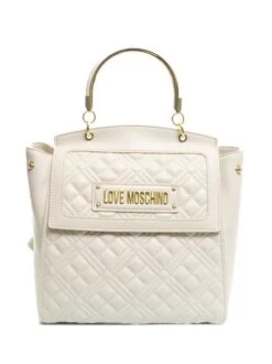 LOVE MOSCHINO QUILTED Zainetto A Spalla -Borse Sconto love moschino quilted zainetto a spalla ecru 8059965936574 1