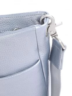 MANDARINA DUCK MELLOW LUX Borsa A Tracolla In Pelle Martellata -Borse Sconto mandarina duck mellow lux borsa a tracolla in pelle martellata titanio 8032803751058 2