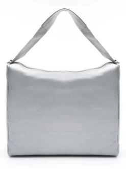 MANDARINA DUCK MELLOW LUX Sacca In Pelle -Borse Sconto mandarina duck mellow lux sacca in pelle silver 8032803723222 1