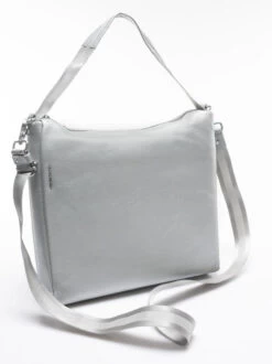 MANDARINA DUCK MELLOW LUX Sacca In Pelle -Borse Sconto mandarina duck mellow lux sacca in pelle silver 8032803723222 3
