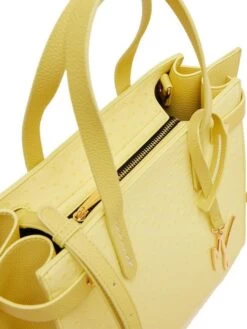 MANILA GRACE FELISS STRUZZO Borsa Shopper Piccola -Borse Sconto manila grace feliss struzzo borsa shopper piccola giallo 8052670266417 3