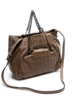 MANILA GRACE JASMIN S Borsa A Mano Stampa Cocco -Borse Sconto manila grace jasmin s borsa a mano stampa cocco tortora 8052670068134 3