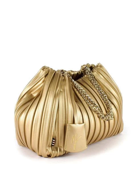 MANILA GRACE JASMINE Plissè Borsa A Spalla, Con Tracolla 4 MANILA GRACE JASMINE Plissè Borsa A Spalla, Con Tracolla - immagine 2