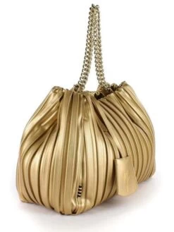 MANILA GRACE JASMINE Plissè Borsa A Spalla, Con Tracolla