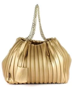 MANILA GRACE JASMINE Plissè Borsa A Spalla, Con Tracolla 9 MANILA GRACE JASMINE Plissè Borsa A Spalla, Con Tracolla -Borse Sconto manila grace jasmine plisse borsa a spalla con tracolla oro 8052670210212 3
