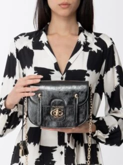 MANILA GRACE POPPY Borsa Piccola A Tracolla Con Patta 9 MANILA GRACE POPPY Borsa Piccola A Tracolla Con Patta -Borse Sconto manila grace poppy borsa piccola a tracolla con patta nero 8052670168001 3