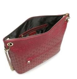 POLLINI Embossed Heritage Borsa A Spalla, Con Tracolla E Portachiavi -Borse Sconto pollini embossed heritage borsa a spalla con tracolla e portachiavi bordeaux 8054653920767 3