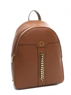 POLLINI GRAINED Zaino Con Catena -Borse Sconto pollini grained zaino con catena cuoio 8059022237231 1