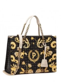 POLLINI HERITAGE QUEEN FOR A DAY Borsa A Mano -Borse Sconto pollini heritage queen for a day borsa a mano nero 8051042295970 4