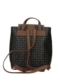 POLLINI HERITAGE Zaino -Borse Sconto pollini heritage zaino nero marrone 8051042395915 2