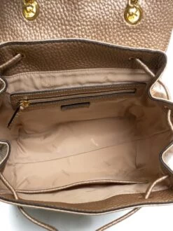 POLLINI SOFT PLAIN Zaino Con Flap -Borse Sconto pollini soft plain zaino con flap oro marrone 8059965333281 2