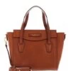 THE BRIDGE ANGELA Borsa A Mano In Pelle Con Tracolla -Borse Sconto the bridge angela borsa a mano in pelle con tracolla cognac oro 8033748512124