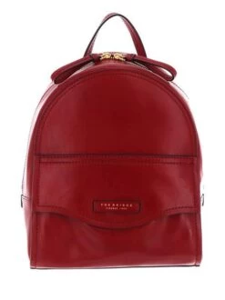 THE BRIDGE COSTANZA Zaino In Pelle -Borse Sconto the bridge costanza zaino in pelle ciliegia oro 8033748526497 3