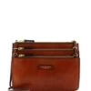 THE BRIDGE RUSTICI Borsa In Pelle 3 Zip -Borse Sconto the bridge rustici borsa in pelle 3 zip marrone 8033748525490
