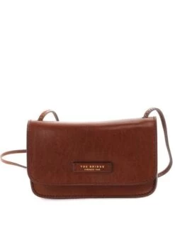 THE BRIDGE RUSTICI Mini Bag In Pelle -Borse Sconto the bridge rustici mini bag in pelle marrone 8033748502774 3
