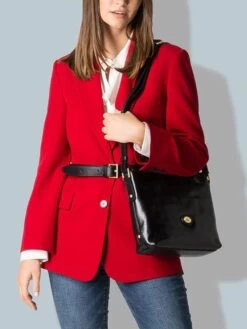 THE BRIDGE STORY Borsa In Pelle A Tracolla -Borse Sconto the bridge story borsa in pelle a tracolla nero oro 8033748332982 2