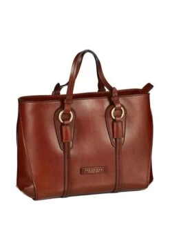 THE BRIDGE STROZZI Borsa A Mano Con Tracolla -Borse Sconto the bridge strozzi borsa a mano con tracolla marrone 8033748500022 2