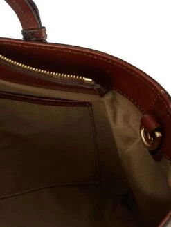 THE BRIDGE STROZZI Borsa A Mano Con Tracolla -Borse Sconto the bridge strozzi borsa a mano con tracolla marrone 8033748500022 3