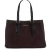 TOSCA BLU BRUGES Tote Bag Grande In Suede -Borse Sconto tosca blu bruges tote bag grande in suede bordeaux 8050035401701