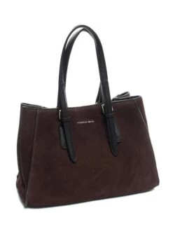 TOSCA BLU BRUGES Tote Bag Grande In Suede -Borse Sconto tosca blu bruges tote bag grande in suede bordeaux 8050035401701 2